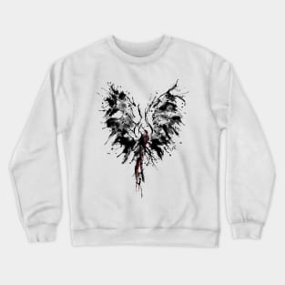 Phoenix - Abstract Painting Bird Black 1 Crewneck Sweatshirt